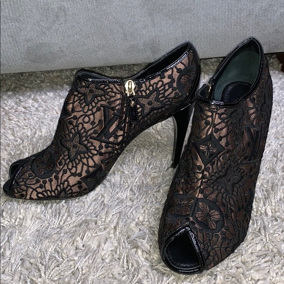 COPY - Ankle booties with open toe - Picture 4 of 8